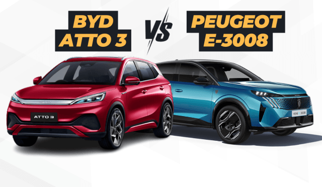 BYD Atto 3 vs Peugeot E-3008
