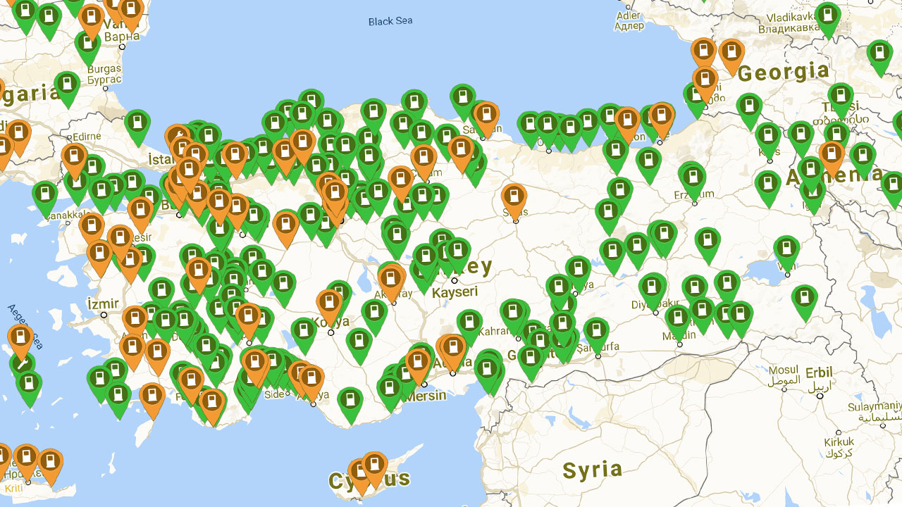 Türkiye’de İl İl Şarj İstasyon Sayıları ve Bulunduğu Noktalar