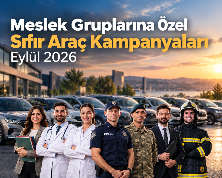 Meslek Gruplarına Özel Sıfır Araç Kampanyaları – Eylül 2026
