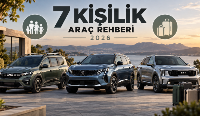 7 Kişilik Araç Rehberi 2026: Fiyatlar ve Bagaj Hacimleri